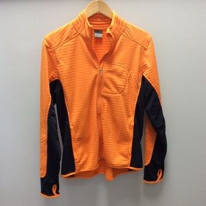 Nike orange and navy thermal jacket size L